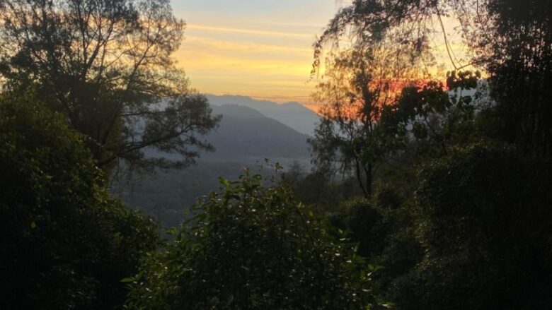 sunrise from top of Mount sanghyang