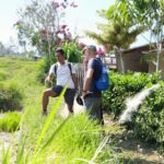 Traditional Balinese village scenery during Mayong Village trekking