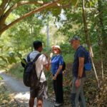 Culture walk in nature village in Bali