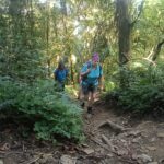 Hikers enjoying an immersive rainforest trekking experience on Mount Lesung